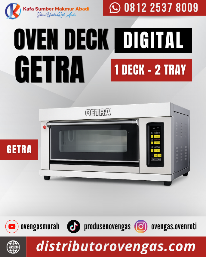 Oven Getra 1 Deck 2 Tray (Digital)